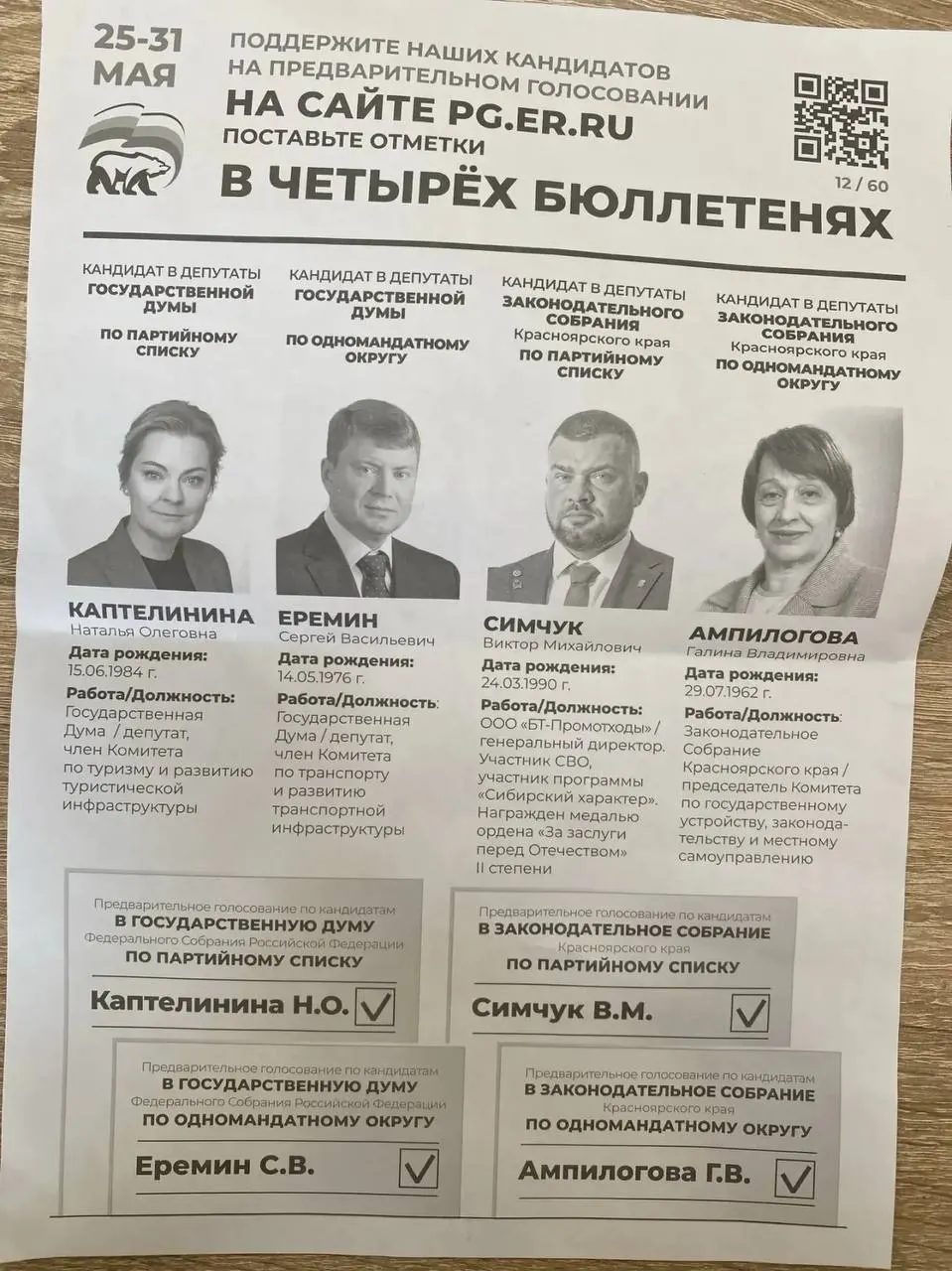 В администрациях ряда регионов, включая Назаровский округ Красноярского края, работникам коммерческих и бюджетных организаций рассылают требования участвовать в праймериз «Единой России» и даже указывают конкретных кандидатов.