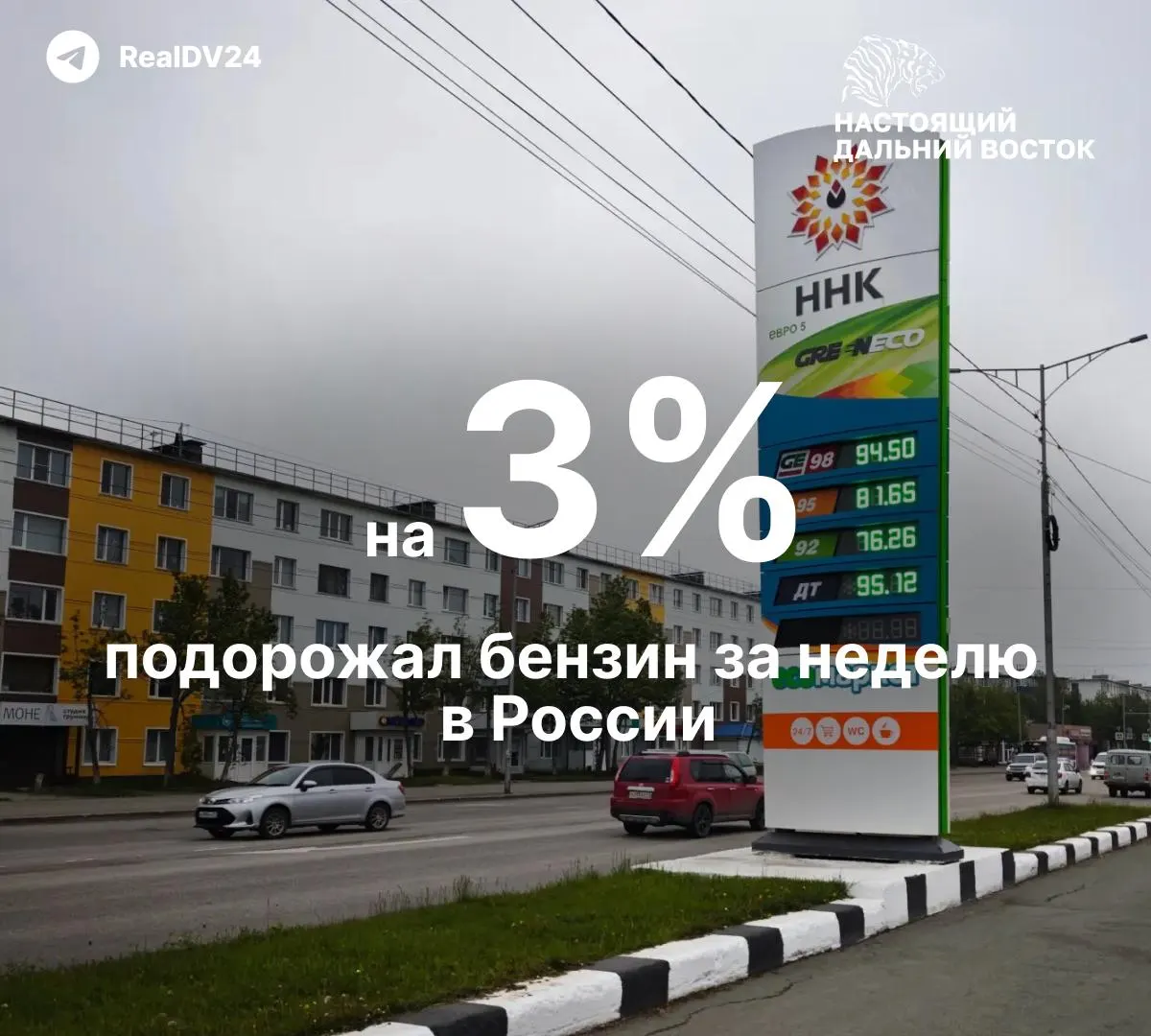 За неделю бензин в России подорожал на 3% — это самый значительный недельный рост за 20 лет. За три недели июня цены выросли на 5%, с начала года АИ‑92 прибавил около 10%.