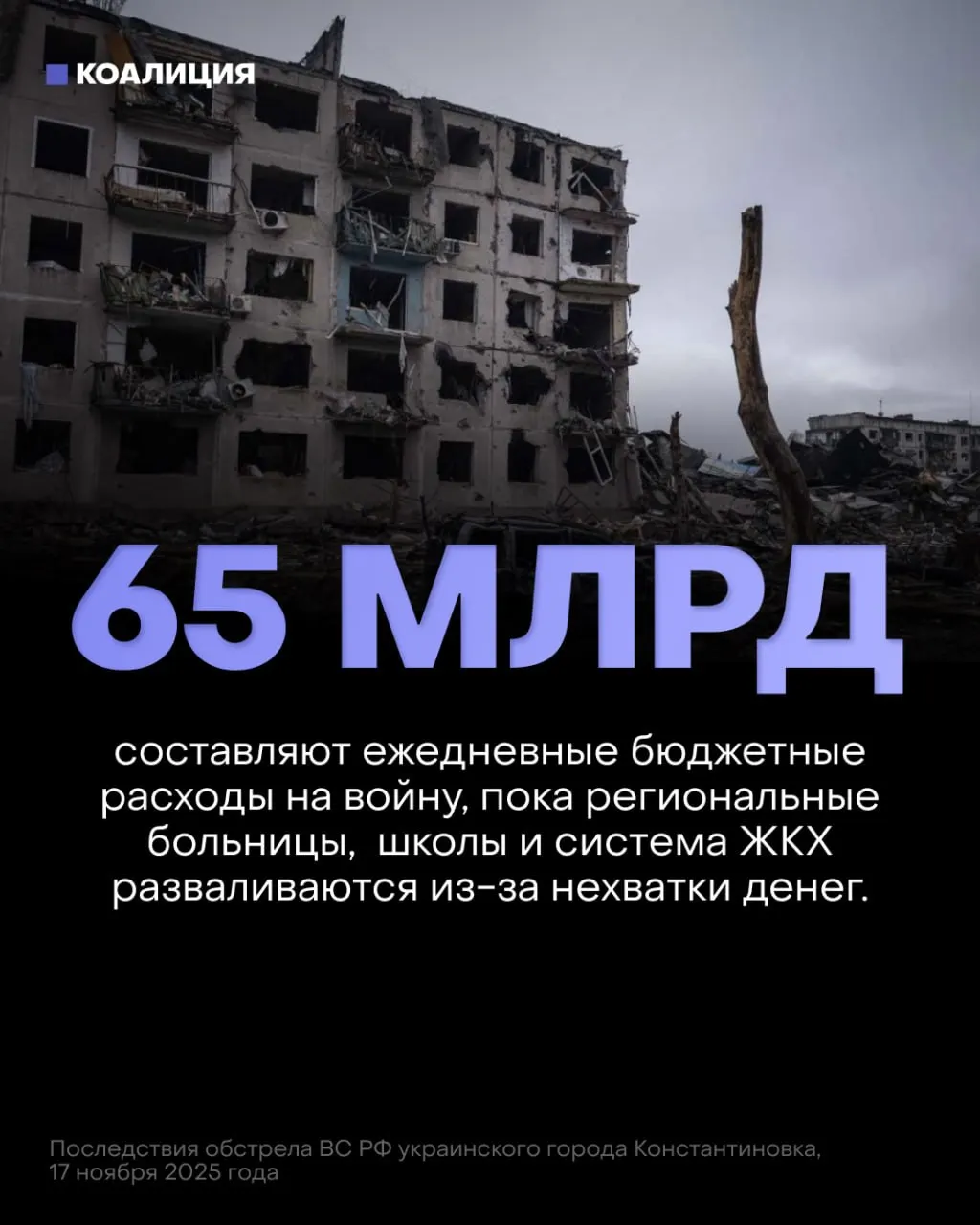 В проекте бюджета на ближайшие три года приоритетом объявлено «укрепление обороны»: на военные расходы заложено примерно 13 триллионов рублей, тогда как на всю социальную сферу — около 7,1 триллиона. Это может привести к сокращению финансирования здравоохранения, образования и защиты критической инфраструктуры.