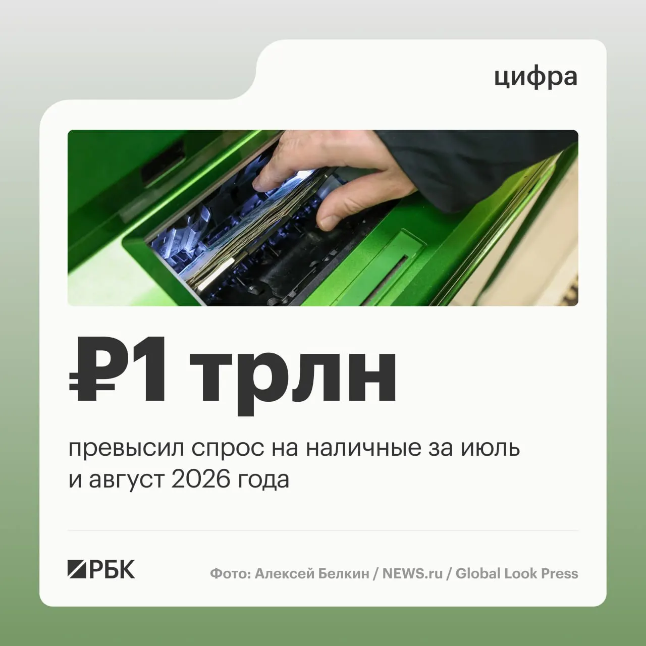 В августе наличные продолжили расти: прирост составил 443 млрд руб., общий за год — около 2,5 трлн руб. Самый высокий спрос на наличность зафиксирован в апреле (678,7 млрд руб.).