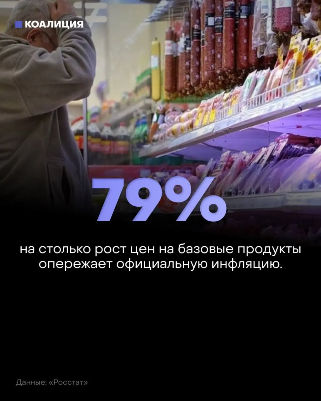 За период январь–июль базовый набор подорожал примерно на 8,5% (официальная инфляция около 4,75%). Овощи выросли на 27–36%, сахар — около 26%, мясо и рыба — около 11%. Доля расходов на еду близка к 40% семейного бюджета.